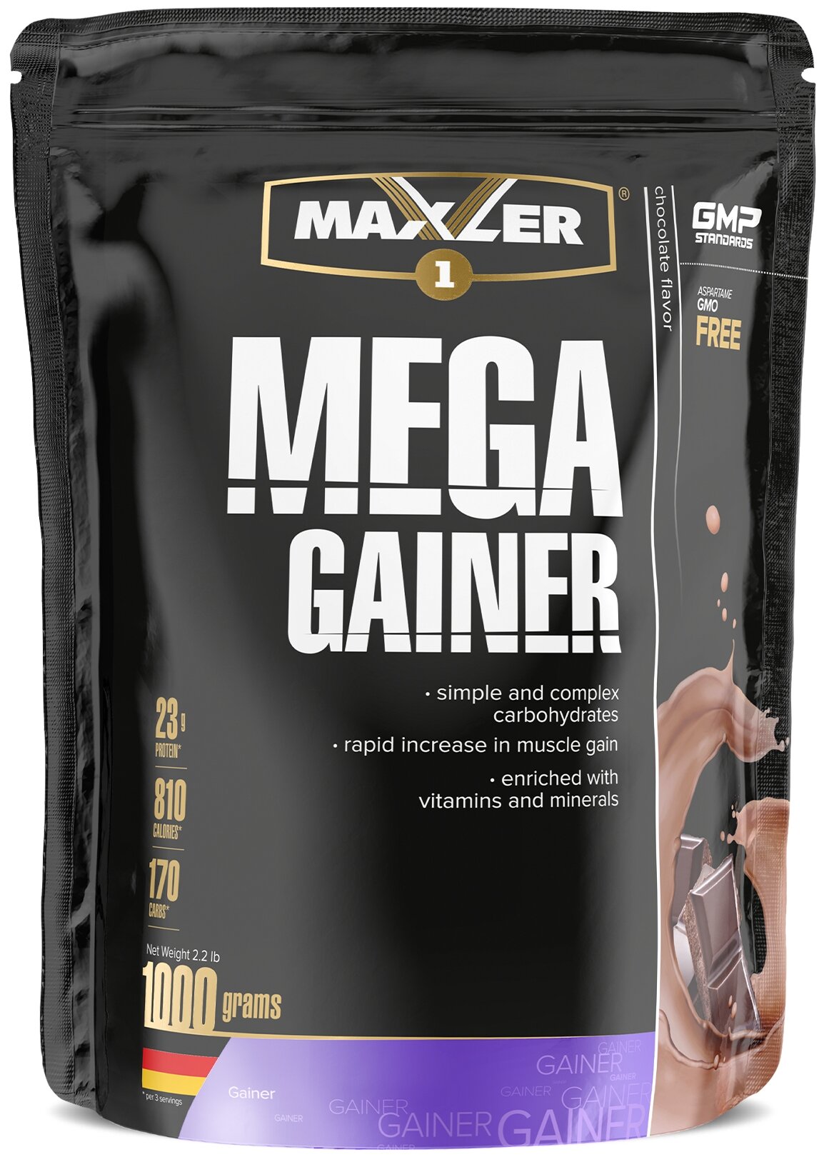 Maxler Mega Gainer 1000 г Chocolate