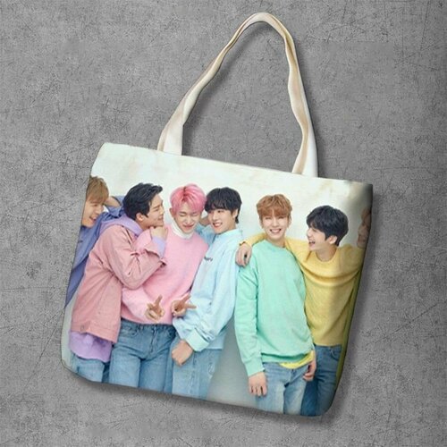 фото Сумка шоппер anime dakimakura, фактура рельефная, мультиколор