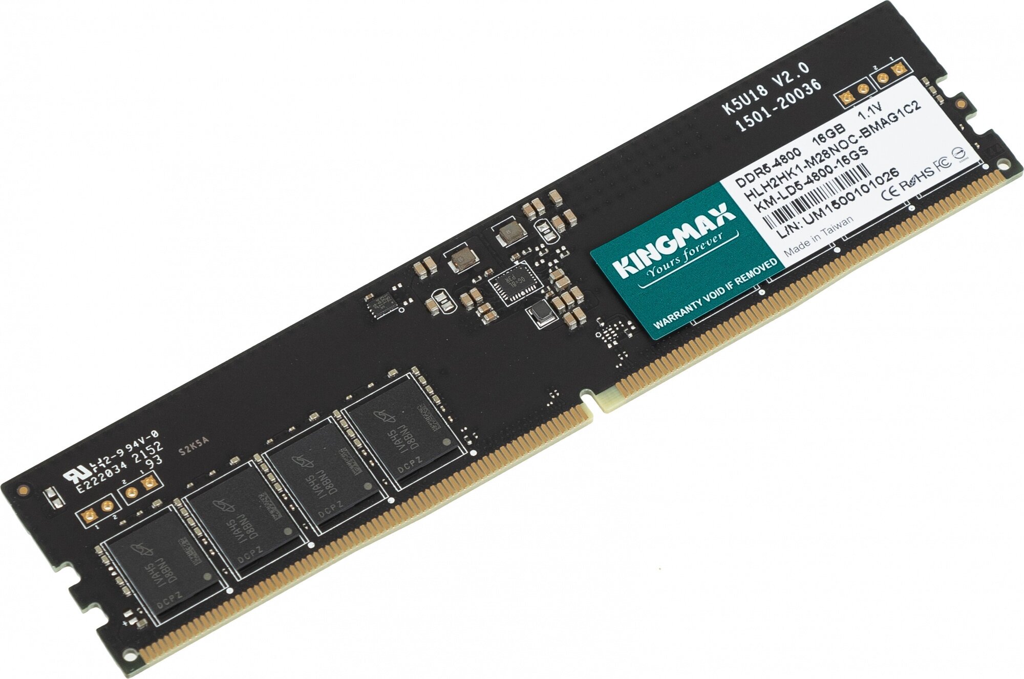 Память оперативная DDR5 Kingmax 16Gb 4800MHz (KM-LD5-4800-16GS) - фото №6