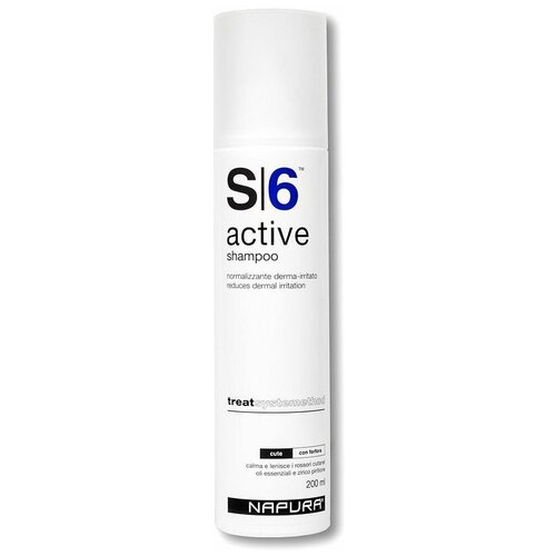 NAPURA шампунь S6 Active против перхоти для раздраженной кожи, 200 мл