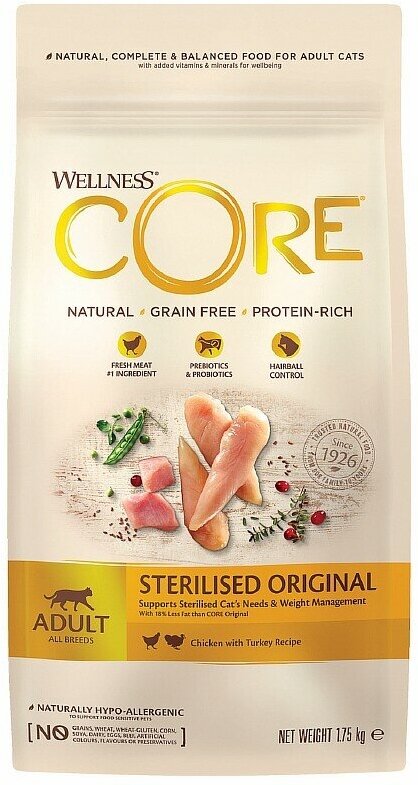 CORE ORIGINAL CAT ADULT STERILISED             (1,75 )