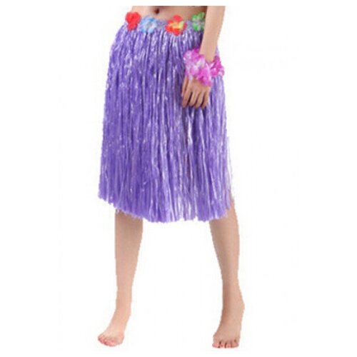 фото Гавайская юбка фиолетовая, 60 см happy pirate