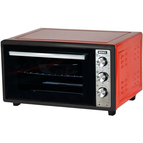 Мини-печь Wonel WN3615 300 (Convection) Красно-чёрная