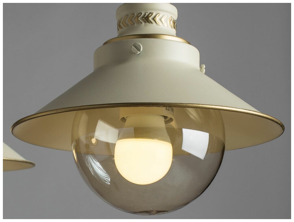 Люстра Arte Lamp Grazioso A4577PL-3WG, E27, 180 Вт, кол-во ламп: 3 шт., цвет: белый - фотография № 16