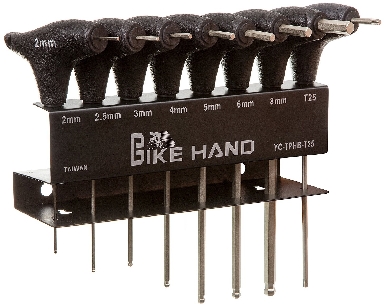 Набор Bike Hand YC-TPHB-T25 черный/серебристый