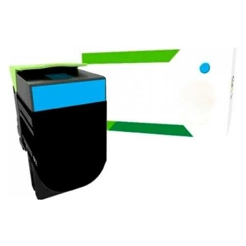 Совместимый картридж F+imaging STC8012, голубой картридж f stb8014 черный для lexmark cx510 аналог 80c8xc0