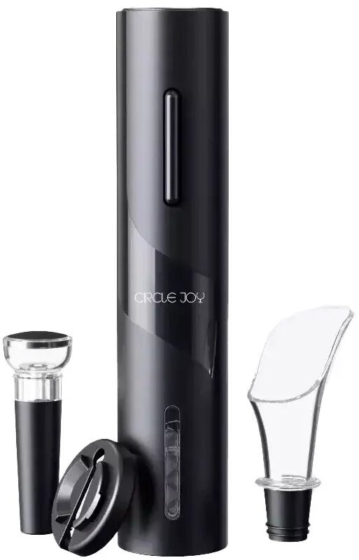 Винный набор Circle joy Winner Black Warrior Electric Red Wine Bottle opener set 4 in 1 CJ-TZ07