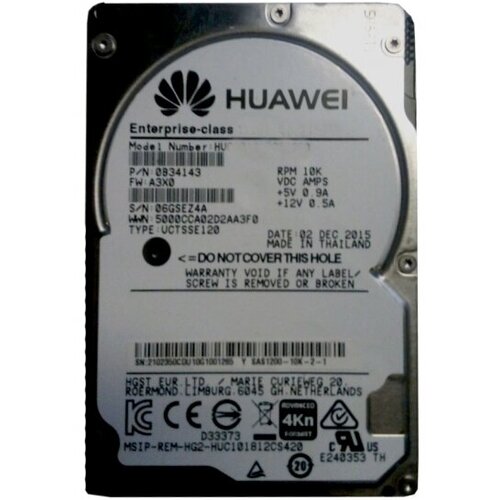 Жесткий диск Huawei SAS600-10K-2-01 600Gb 10000 SAS 25 HDD 5867000₽