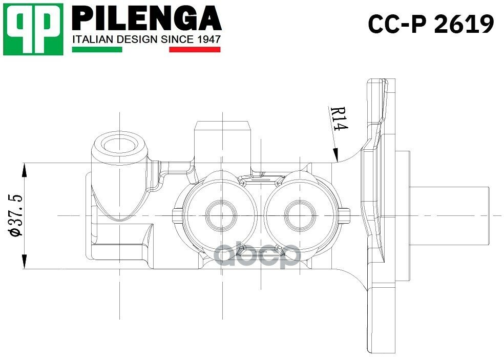 Главный тормозной цилиндр PILENGA CC-P 2619