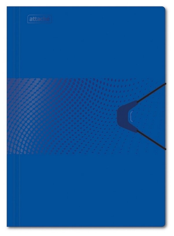 Папка на резинке Attache Digital, синий (1043251)