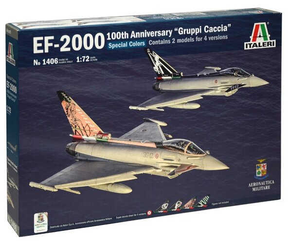 1406 Italeri Самолет EF-2000 100th Anniv. "GRUPPI CACCIA" 1/72