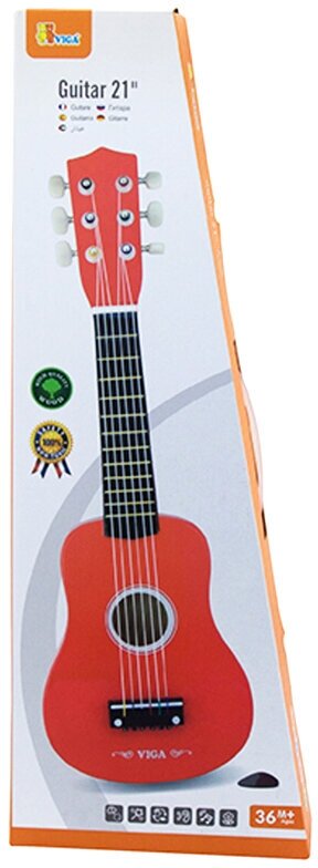 Игрушка Viga Toys Гитара, красный (50691) - фото №4