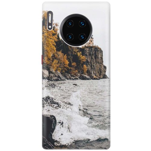 фото Gosso ультратонкий силиконовый чехол-накладка для huawei mate 30 pro с принтом "северный маяк"