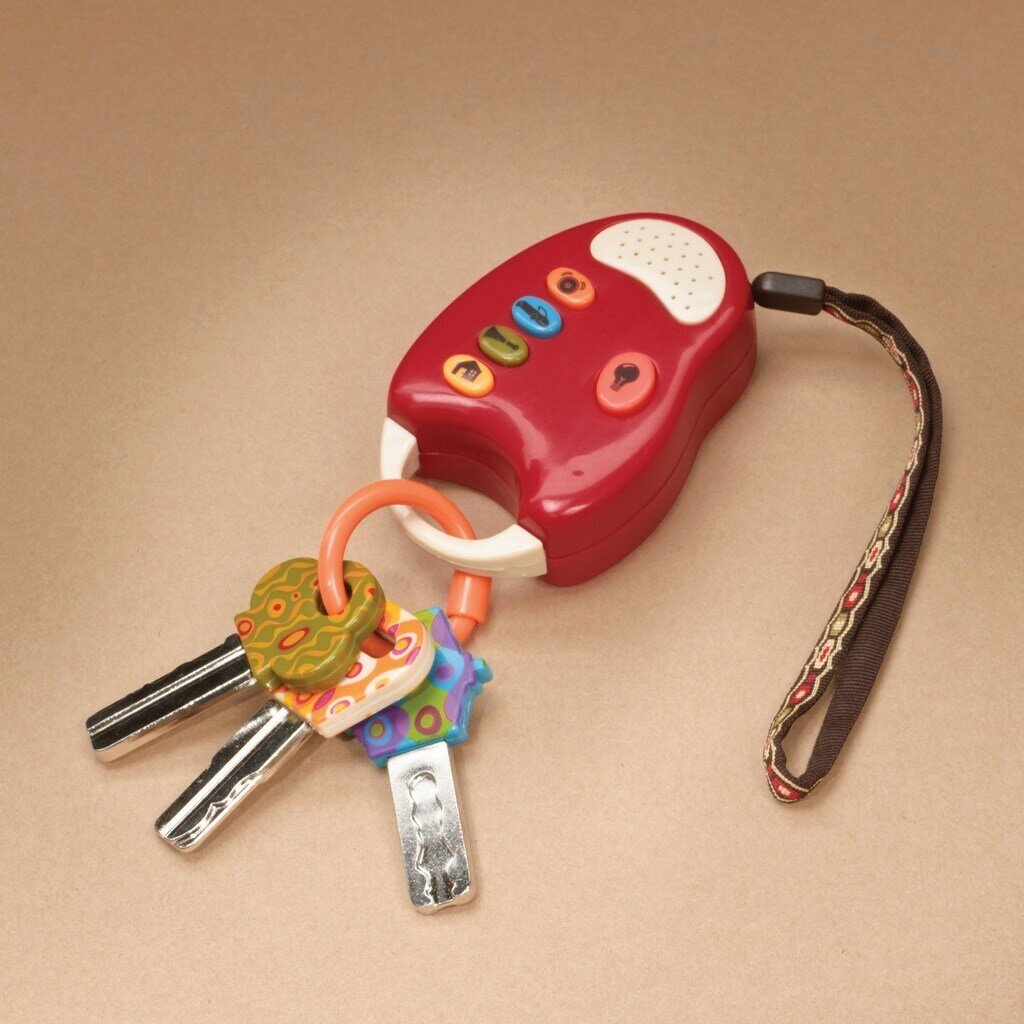 Набор ключиков на брелоке сигнализации Battat Fun Keys; красный