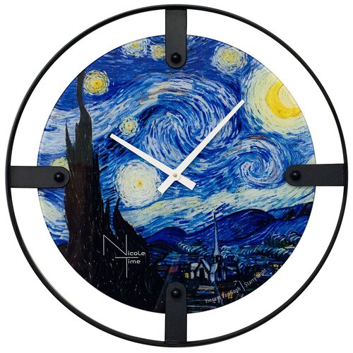 Часы настенные VAN GOGH STARRY NIGHT 61х5х61 см SLT-05 113-505301