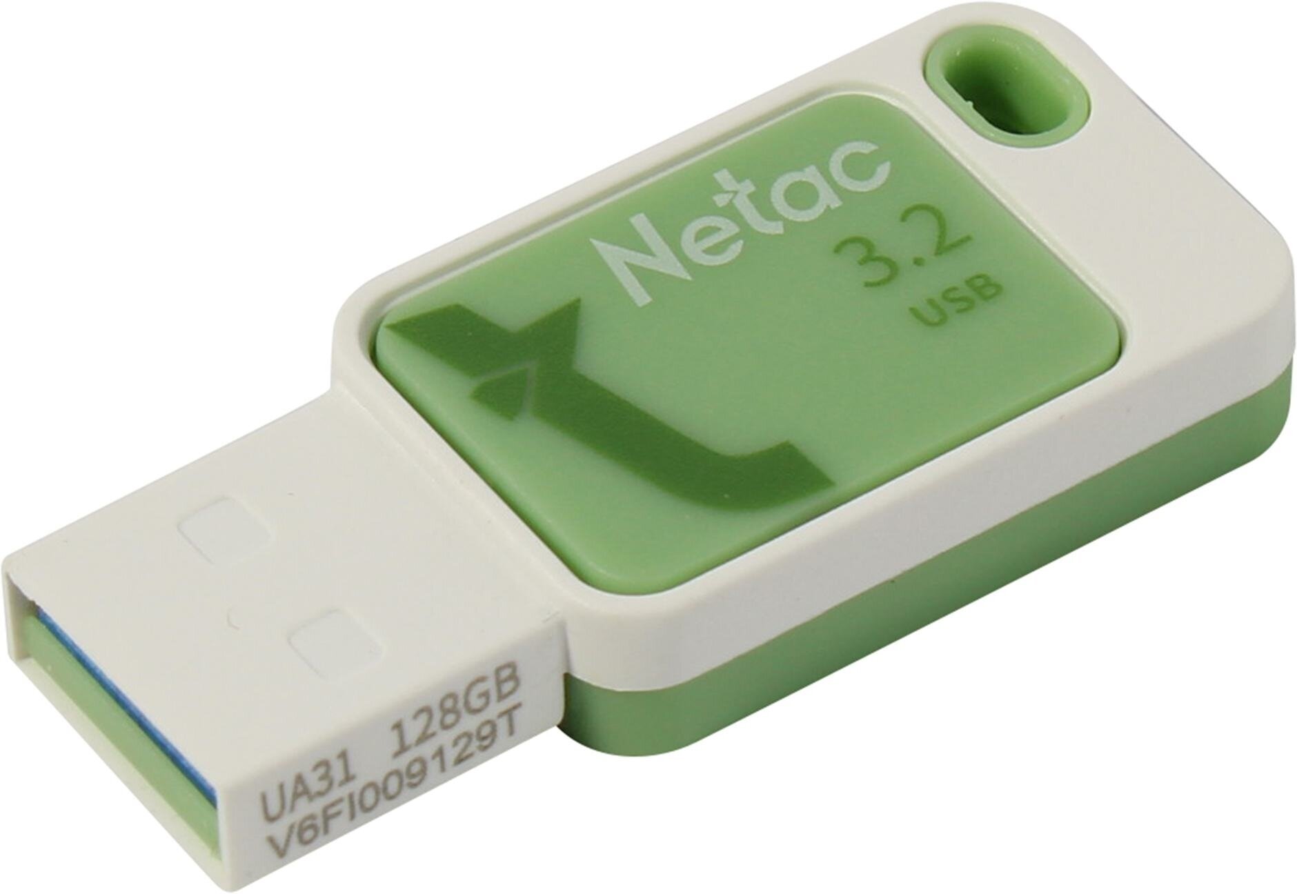 Флешка Netac UA31, 128GB, USB 3.2, Зеленый/Белый (Smoothies Green) NT03UA31N-128G-32GN - фото №11