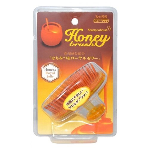 Расслабляющий массажер для головы VESS Honey Brush, оранжевый