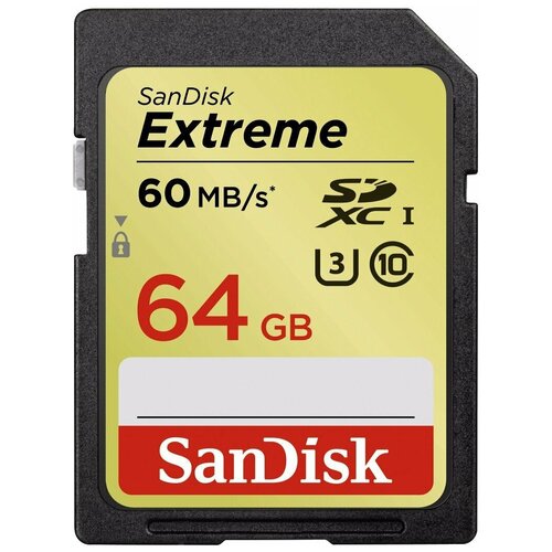 sandisk sd cards extreme pro sdxc uhs i 64 gb Карта памяти SanDisk SDXC 16 ГБ Class 10, UHS-I, R 60 МБ/с