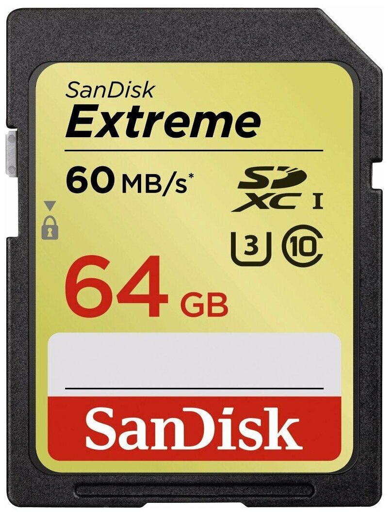 SecureDigital 64Gb SanDisk SDSDXN-064G-G46 {SDHC Class 10, UHS-I Extreme}