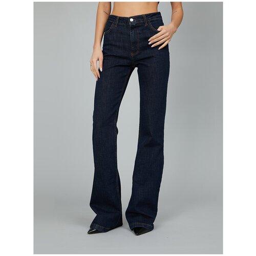 фото Брюки женские, j.b4, артикул: 4wg1533, цвет: темно-синий, размер: xs