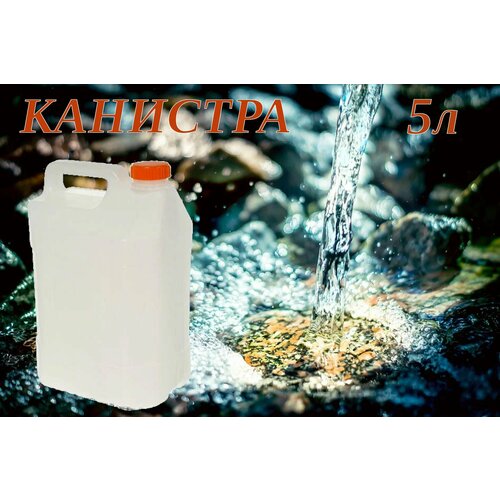 Канистра 5л пищевая полиэтиленовая белая 502₽