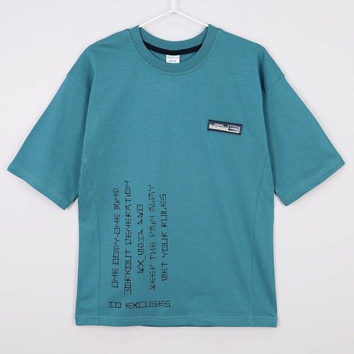 фото Футболка waxmen, размер 158, бирюзовый