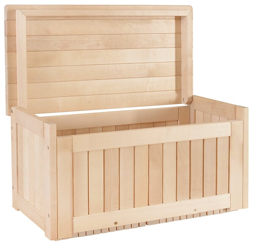 Сундук деревянный, ящик-контейнер для хранения с крышкой, из березы, SCANDY MEBEL, 60х45х45 см - фотография № 12