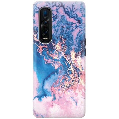 фото Cиликоновый чехол на oppo find x2 pro / оппо файнд х2 про с принтом "blue marble" gosso