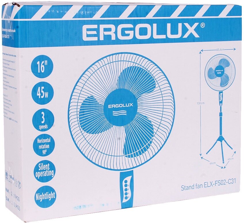 Вентилятор напольный Ergolux - фото №3
