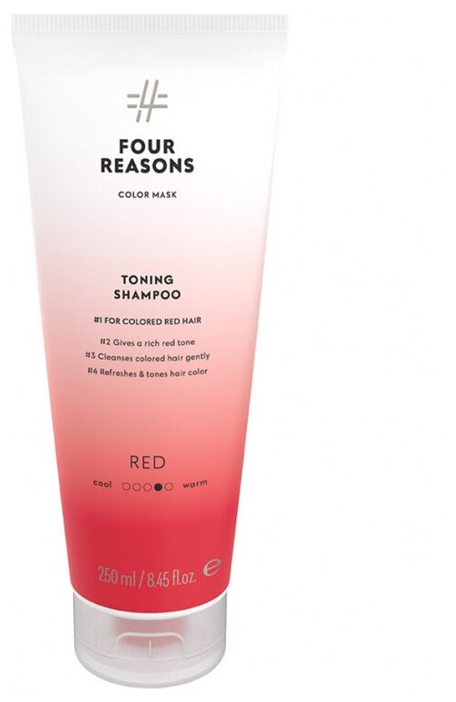 Four Reasons шампунь Color Mask Toning Shampoo Red Красный, 250 мл