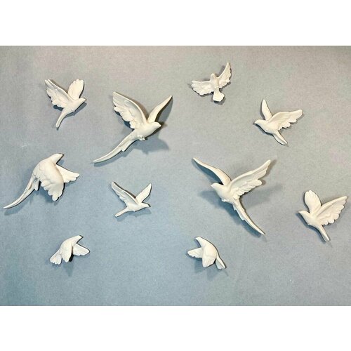 Декоративные птички панно