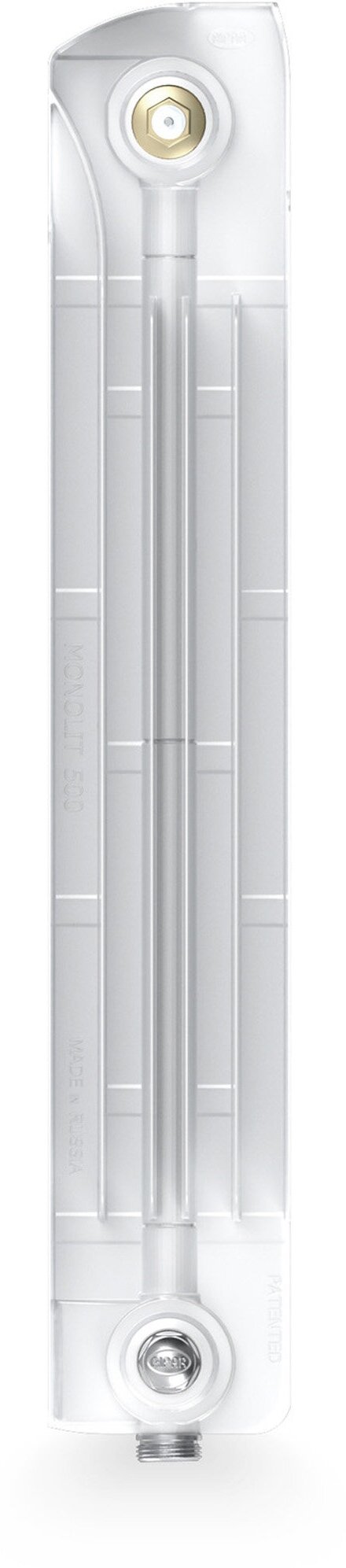 Радиатор Rifar Monolit 500, 12 секций НП прав (MVR) 50мм - фото №6