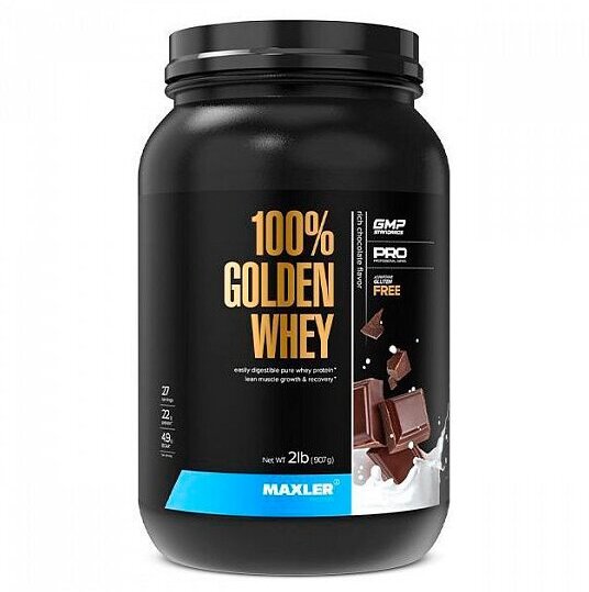 MAXLER USA Golden Whey 908 г (Rich chocolate flavor)