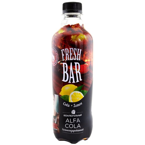 Газированный напиток Fresh Bar Alfa Cola, 0.48 л