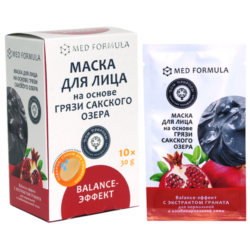 Дом Природы Маска Balance-эффект на основе грязи Сакского озера, 30 г дом природы маска дом природы на основе грязи сакского озера 10 шт 30 г