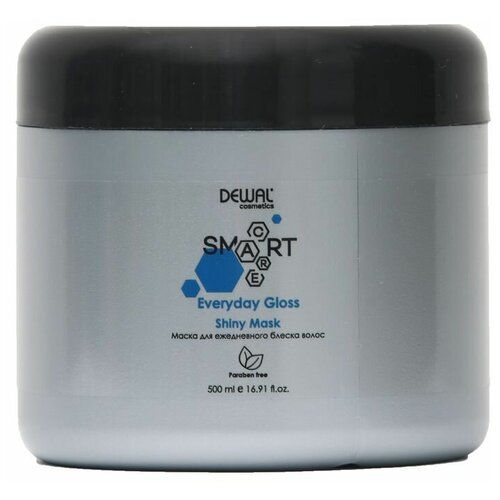 Dewal Cosmetics SMART CARE Everyday Gloss Shiny Mask - Деваль Смарт Кэйр Эвридей Глосс Шайни Маска для ежедневного блеска волос, 1000 мл -