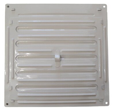 Решетка вентиляционная с задвижкой и москитной сеткой (200х200мм) белая