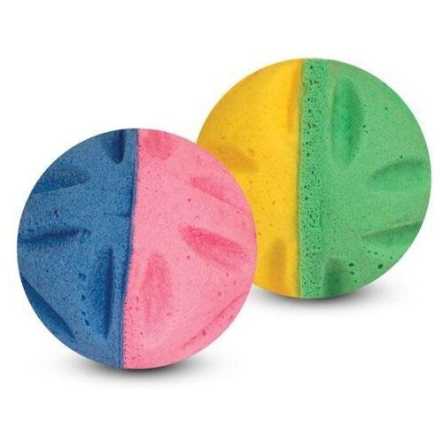 фото 09 мяч цветочный двухцвет. /25/ triol