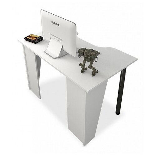 Стол компьютерный Мебелеф-19 белый