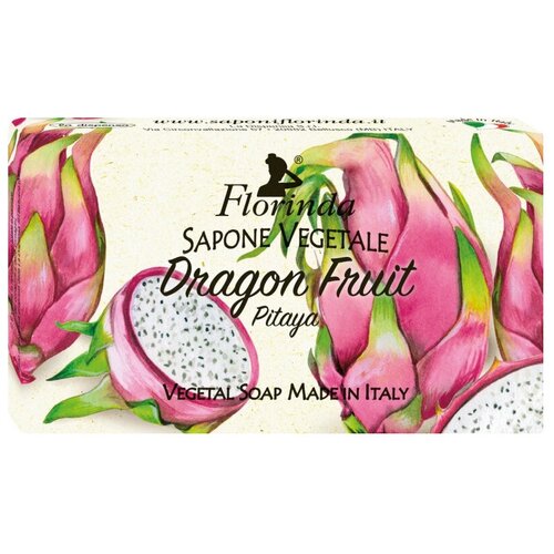 Florinda Мыло кусковое Ароматы тропиков Dragon fruit, 100 мл, 100 г