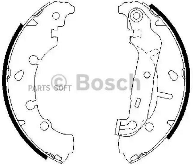 BOSCH 0986487599 Колодки тормозные барабанные