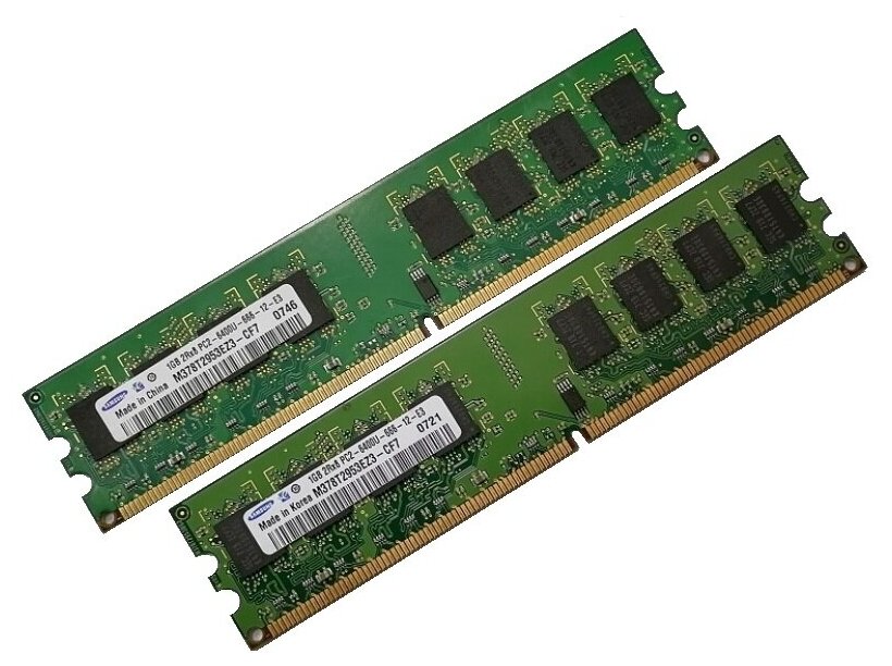 Оперативная память Samsung (1 ГБ x 2 шт.) DDR2 6400 МГц DIMM