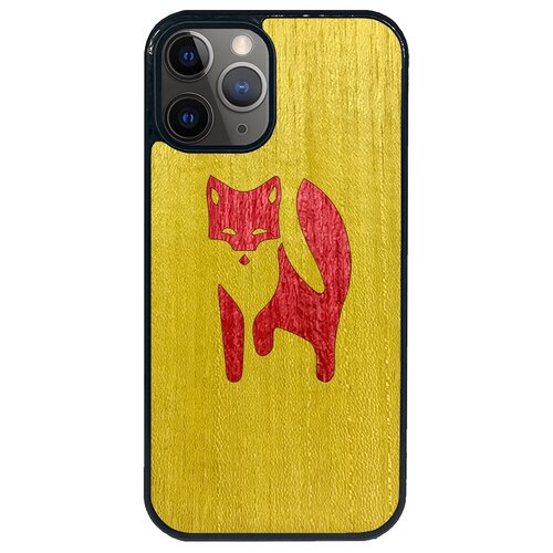 фото Чехол timber&cases для apple iphone 12 pro max, tpu, wild collection - хитрость леса/лиса (желтый - красный кото) timber & cases