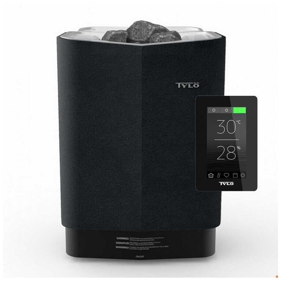 Электрическая печь Tylo Sense Combi 8 кВт + Пульт Pure черный - фотография № 1
