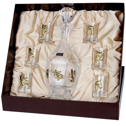 Набор для водки со штофом Охотничий