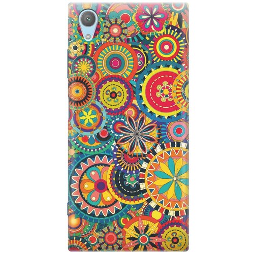 фото Re:pa накладка transparent для sony xperia xa1 plus с принтом "яркий узор"