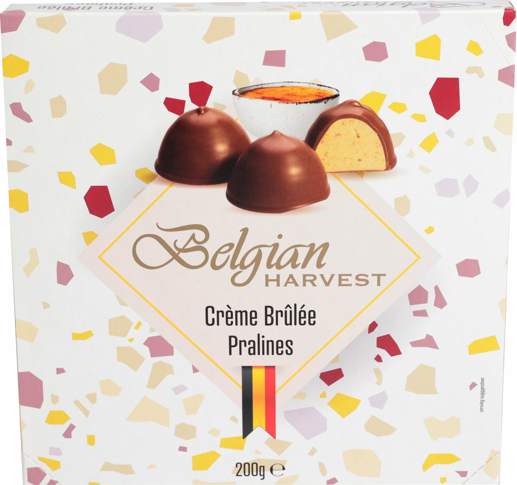 Шоколадные конфеты Belgian Harvest Crem с начинкой Крем-брюле 200 гр.