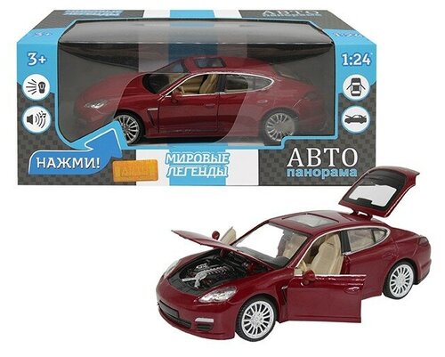 Модель 1:24 Porsche Panamera S, красный 1251133JB Автопанорама