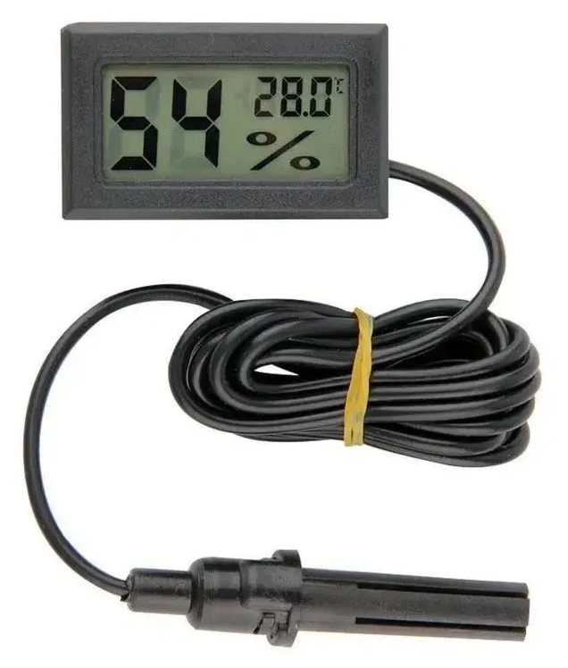 Электронный уличный комнатный оконный термометр цифровой гигрометр с выносным датчиком, измерение температуры и влажности - фотография № 8