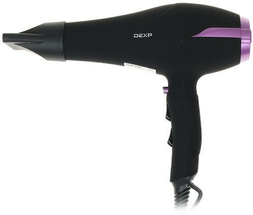 Фен DEXP HD-2000AC черный/фиолетовый